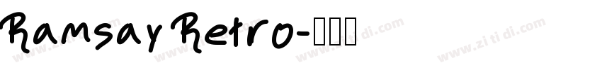 Ramsay Retro字体转换